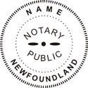 Newfoundland Notary Embosser