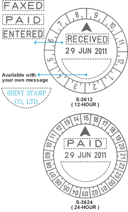 Shiny S-3624 24-Hour Time & Date Stamp