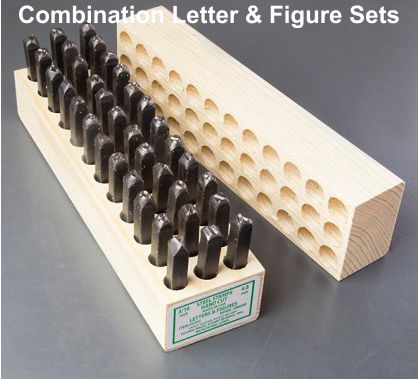 Combination Letter & Figure Sets - Hand Cut