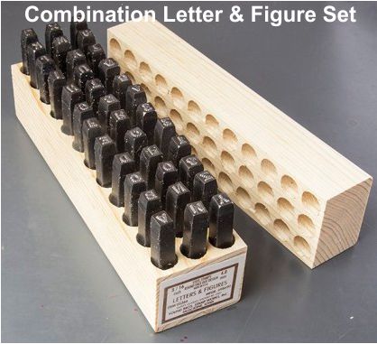 Combination Letter & Figure Sets, Round Face, Dot Design