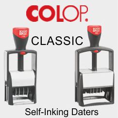 COLOP Classic Self-Inking Daters & Numberers
