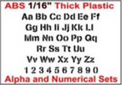 Letter & Number Sets in 1/16