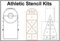 Athletic School Playground Stencils