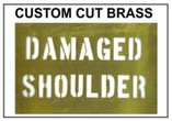 Custom Cut Brass Stencils