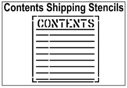 Contents Shipping Stencils