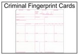 Criminal Fingerprint Card