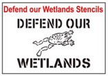 Defend our Wetlands Stencil Sets, Qty. 1, 10 and 50 Pack