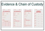 Evidence & Chain of Custody Labels