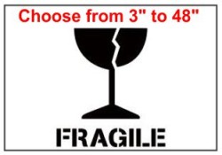 Fragile Freight Stencils