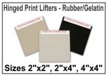 Hinged Print Lifters - Rubber/Gelatin