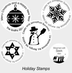 Christmas and Holiday Designer Stamps