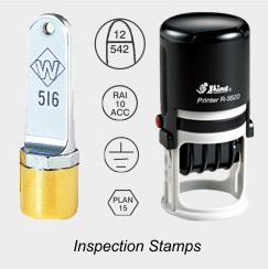 Inspection Rubber Stamps