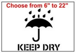 Keep Dry Stencils
