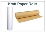 Kraft Paper Roll - White & Brown