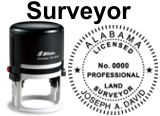 Self-Inking Land State Surveyor Seals