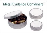 Metal Evidence Collection Containers