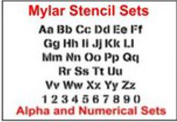 Letter & Number Sets in Mylar Plastic