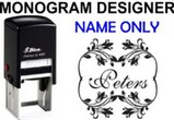 Name Monogram Stamps