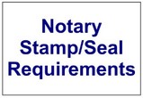 Notary Stamp and Seal Requirements