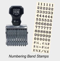 Numbering or Alpha-Numerical Band Stamps