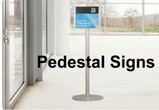 Modular Freestanding Pedestal Sign Frames