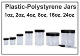 Plastic-Polystyrene Jars