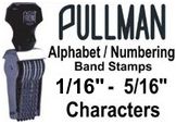 Pullman Alphabet / Numbering Band Stamps