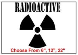Radioactive Safety Symbol Stencil