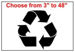 Recycle Symbol Stencils