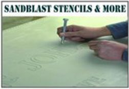 Sand Blast Rubber Stencil Material and Custom Cut Stencils