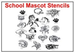 School Mascot Stencils