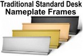 Standard Nameplate Desk Frames and Holders