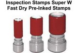 Pre-Inked Super W Stamps