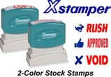 Xstamper Stock Stamps - Two Color