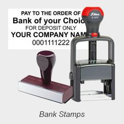 Bank Deposit Endorsement Stamps