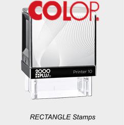 COLOP Rectangle Rubber Stamps