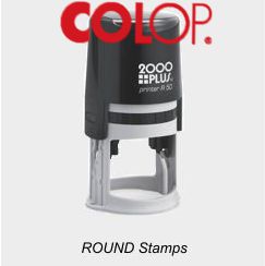 COLOP Round Rubber Stamps