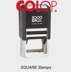COLOP Square Rubber Stamps