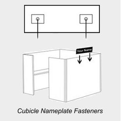 Cubicle Nameplate Frame Backings and Hangers