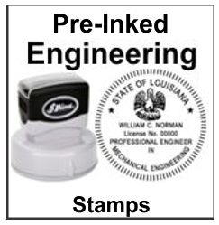 Pre-Inked Engineering Stamp