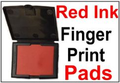 Red Fingerprint Ink Pad