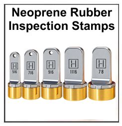 Neoprene Inspection Rubber Stamps