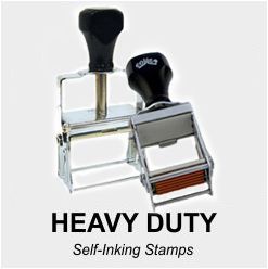 Heavy Duty Self Inking Rubber Stamps