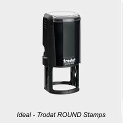 Ideal Round Rubber Stamps