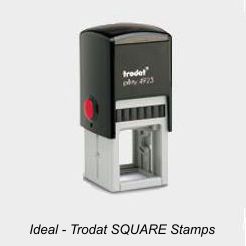 Ideal Square Rubber Stamps