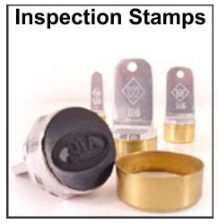Neoprene Inspection Rubber Stamps