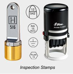 Inspection Rubber Stamps