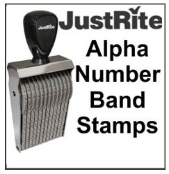 JustRite Number Band Stamp - Size BN-5, 4 Bands