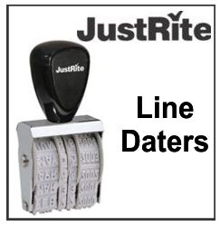 Justrite Line Dater Stamps