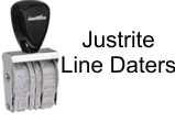 Justrite Line Dater Stamps